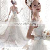 C71652A New Model Sexy Lace Ball Grown Wedding Dress thumbnail-3