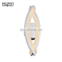 HUAYI China Head Of A Bed Wall Lamp Supplier Living Room Metal Aluminium Acryl Decorative Wall Lamp Wall Lights