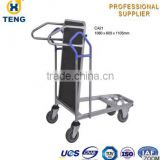 cargo 4-wheel fodable warehouse cargo trolley