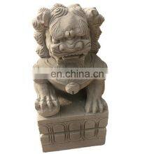 Sichuan Factory Natural Sandstone Curve Carving OEM Various Sculptures Lion Statue thumbnail-1