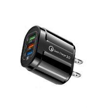 Factory Universal 3.0 USB Wall Charger 5V1A 3USB Travel Fast Chargers EU / US Plug for Iphone Usb Port Plug Fast Charging Qc3.0 thumbnail-1