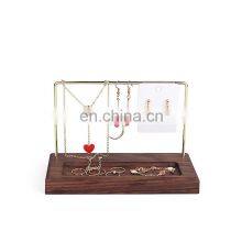 Racks Jewelry Bracelet Wood Block Stand Necklace Standard Bamboo Custom Wooden Foldable Storage Rack Shop Ring Jewellery Display thumbnail-4