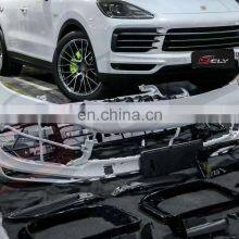 Hot Selling Car Bumpers For Porsche Cayenne 9Y0 9YA Upgrade Turbo Body Kits Grille Wheel Arch Door Panel Rear Diffuser With Tips thumbnail-2