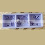 Three Cavity Square Food Grade Silicone Mould For Soap Cake Chocolate Jelly Pudding Making thumbnail-5