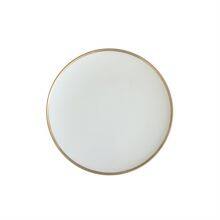 Hot Selling Kitchen Porcelain Serving Dishes Classic Round Elegant Gold Rim White Ceramic Dinnerware Steak Dinner Salad Plates thumbnail-5