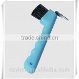 Plastic Horse Hoof Pick With Brush / /easy Grip Handle thumbnail-1