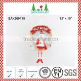 Red and White Santa Christmas Wreath thumbnail-2
