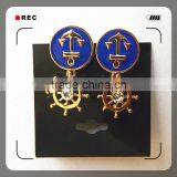 Alloy Jewelry Copper Brass Plating Gold Silver Rhodium Drop Earring thumbnail-3