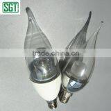 Dimmable 3W4W Golden Body IC Driver Decorative Candle Light Led Candle thumbnail-3