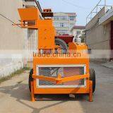 FL1-20 Electric Motor Interlocking Brick Making Machine Design With Car Tire and Tractor thumbnail-2