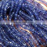 Top Quality Natural Iolite Faceted Roundlle Beads 3X6.5MM Approx 16''Inch Good Quality On WholeSale Price thumbnail-3