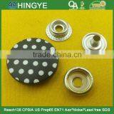 23mm Nylon Cap With White Dot Printed Snap Press Button For Jackets -- PA2179 thumbnail-1