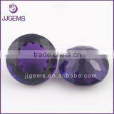 Hot Sale Round Shape Multi-facet Cut Synthetic Amethyst Quartz Crystal for Sale