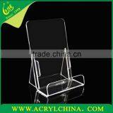 3mm Clear Acrylic Cellphone Holder With Hot-bend Forming and Jointing, Transparent Perspex Smartphone Rack With 100*45*160mm thumbnail-3