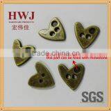 Heart Shape Metal 2 Holes Button thumbnail-1