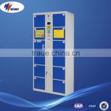 12 door electronic locker with barcode locks/ electronic storage lockers for shopping malls /hotels /stadiums