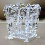 2015 Fashion Clear Acrylic Vertical and Drawer Jewelry Box Made in China