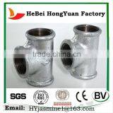 Black Tee Banded Malleable Iron Pipe Fitting Stocklot