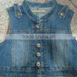 Sleeveless Cowboy Coat for Ladies SO