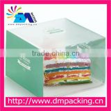 full printing good grade PET plastic cake box