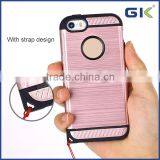 [GGIT] Wire Drawing TPU+PC Mobile Phone Case For IPhone 5G 5S SE Cover thumbnail-4