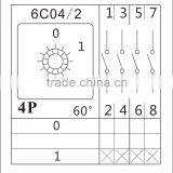 LW26S-20 S4 Single Hole 4P Key-lock Changeover Switch With Plate thumbnail-6