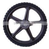 14 Inch Lawn Mower Plastic Wheel for Garden Carts, Hand Truck thumbnail-1