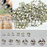 White Clear 1440pieces/bag Sharp Bottom Non Hotfix Glue on Rhinestones Shining Nail Art Crystal