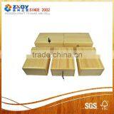 Wooden Storage Box Natural Unfinished Wooden Storage Box thumbnail-2