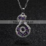 Perfume Bottle Pendant Crystal Cubic Zirconia Setting Silver Wholesale Pendant Bulk Sale thumbnail-3