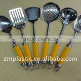 2015 Hot Sale Wholesale Nylon Kitchen Utensils Set Non-stick Pan FDA/LFGB/CE Eco-friendly and Food Garde Colorful thumbnail-1