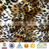 Silk Screen Printed Velboa(classic Car Leopard Print Fabric)