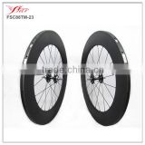 For sales Novatec carbon track wheels 23mm width carbon wheelset tubular bike parts for 700C track bike wheels