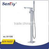 Brass floor mounted free standing bath faucet with CUPC