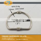 Factory direct sale high quality metal D shape binding ring with screw