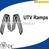 Black Big Folding Aluminum Motorcycle, ATV, UTV, Lawn & Garden Loading and Unloading Ramp System With 3 Pieces thumbnail-3