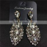 Luxury Big Crystal Stud Earrings Fashion Water Drop Earrings For Women Party Jewelry Wholesale thumbnail-1