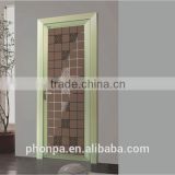 Factory custom screen doors aluminum frame glass swing shower door