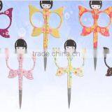 MNJ-002 Stainless Steel Butterfly Girl Shape Beauty Eyebrow Scissors