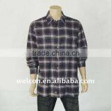 Latest Men's 100% Cotton Urban Casual Long Sleeve Italy Style Flannel Shirt thumbnail-1
