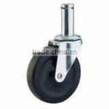 Black Rubber Caster thumbnail-1