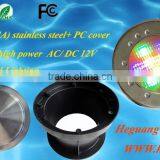 High quality stainless steel IP68 recessed RGB underwater LED lights for pools