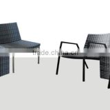 Frederic Outdoor Furniture Best sale Anti-skidding PE rattan Patio Chair With Table Leisure Set