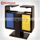 Outdoor Segregated Metal Color Eco-friendly Waste Bin/Garbage Bin/Rubbish Bin thumbnail-1