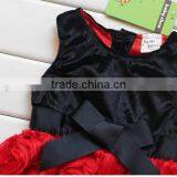 Shabby Rose Velvet Dresses for Girls, Kids Velvet Dress thumbnail-4