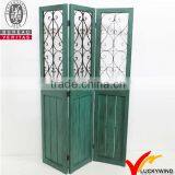 Antique Wood Folding Screen