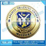 Soft Enamel With Epoxy Domed Brass Navy Coin thumbnail-3