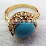 Fashion golden rings with rhinestone decor,Gift for mother,Fashion accessories