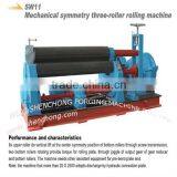 SW11-20x1500 hydraulic 3 rollers sheet metal rolling machine