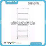 Easy Assemble Home Storage Steel Chrome Wire Shelf thumbnail-4